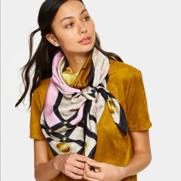 Henri Bendel silk scarf HUGE - Picture 3 of 4